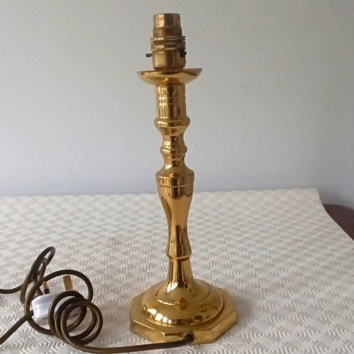 Brass table lamp base with - brass,