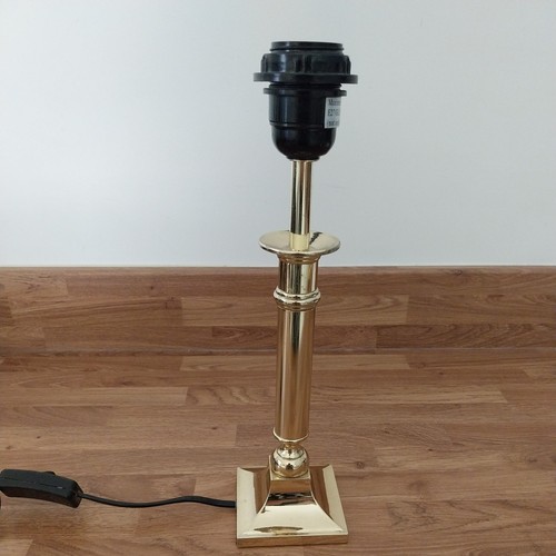 Brass effect metal table lamp - effect,