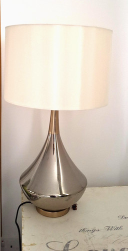 Pair tall bedside lamps - bedside,