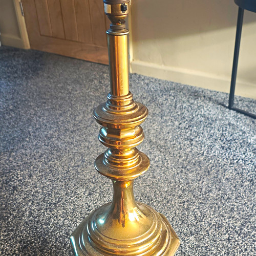 Brass metal table - table, base