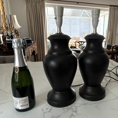 Lovely pair black table - black,