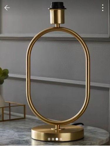 Antonia metal oval table - antonia, lamp