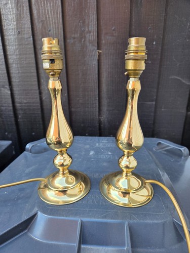Pair table lamp bases - pair, of