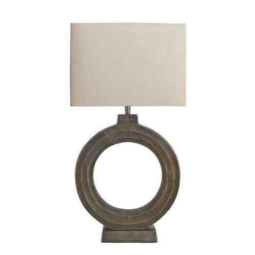 Brass finish circle - finish, table