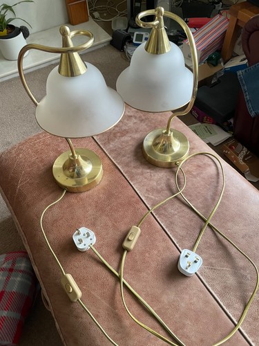 Brass finish bedside or - bedside,