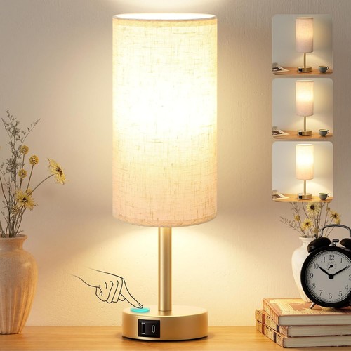 Gold bedside lamp touch lamps - gold, lamp,